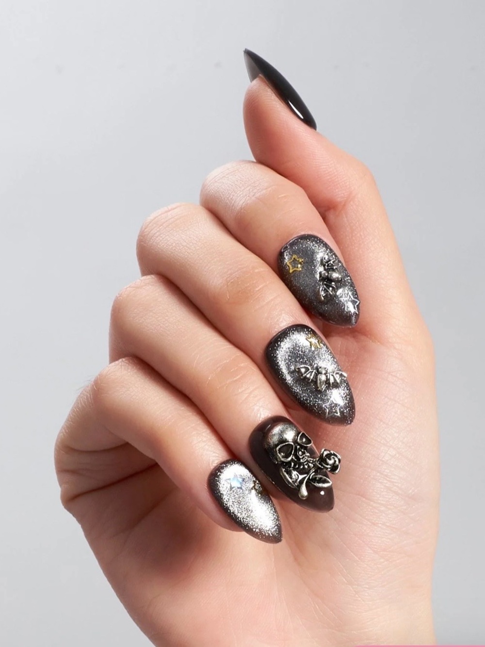 Glamermaid Press-on Nails! Goth Set